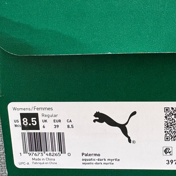 PUMA Palermo Sneakers – Aquatic Pink/Green – Size 8.5 - Picture 7 of 13